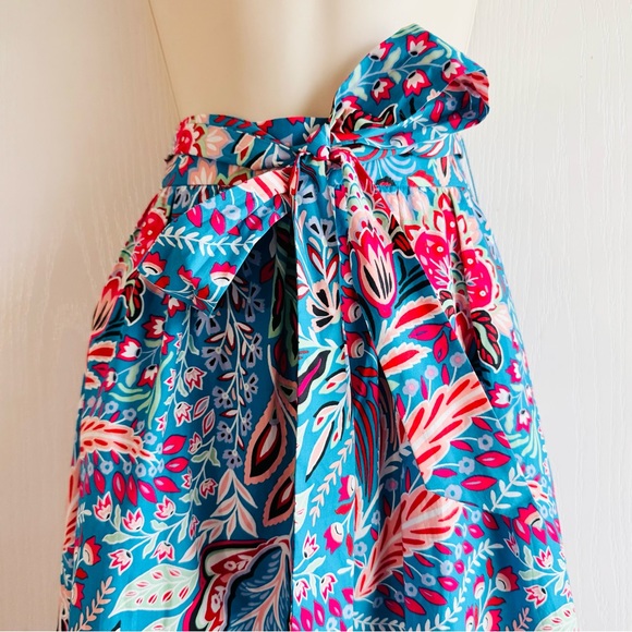 Talbots Blue and Pink Floral Skirt - Picture 4 of 10